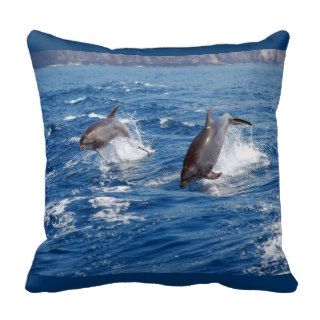 Dolphin Adventure Throw Pillow