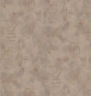 Brewster 499 50312 Tribal Texture Wallpaper, Taupe    
