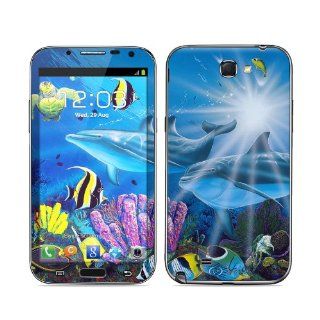 Ocean Friends Design Protective Decal Skin Sticker (High Gloss Coating) for Samsung Galaxy Note II GT N7100 Cell Phone Cell Phones & Accessories