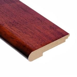 Home Legend High Gloss Santos Mahogany 3/8 in. Thick x 3 1/2 in. Width x 78 in. Length Hardwood Stair Nose Molding HL500SN