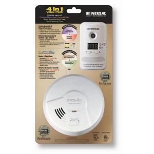 Universal Security Instruments Battery Operated Smoke and Fire Alarm and CO and Natural Gas Alarm Value Pack MDS300 401