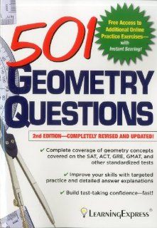 501 Geometry Questions (501 Series) (9781576858943) Learning Express Llc Books