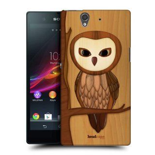 Head Case Designs Owl Wood Craft Hard Back Case Cover For Sony Xperia Z C6603 Cell Phones & Accessories