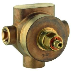GROHE 1/2 in. Brass 3 Port Diverter and Transfer Valve 29 712 000