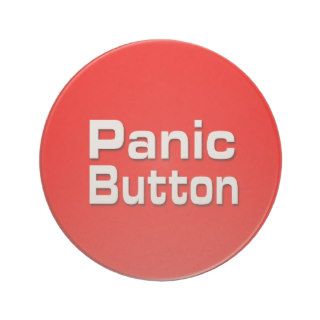 Panic Button Drink Coaster