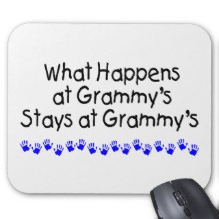 What Happens At Grammys With Blue Handprints Mousepad
