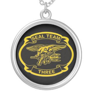 U.S. Navy SEAL Team Three Personalized Necklace