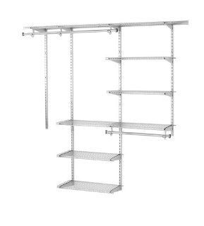 Rubbermaid Configurations 3H8800 3  to 6 Foot Deluxe Custom Closet Kit   Closet Storage And Organization Systems