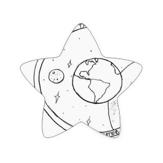 God Created Star Stickers