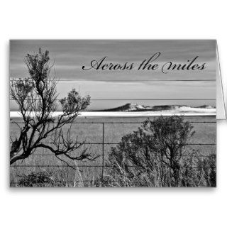 Across the miles    Missing You Greeting Card