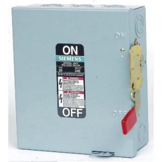 30 Amp 240 Volt 240 Watt Fusible Indoor General Duty Safety Switch GF221NU