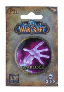 World of Warcraft Warlock Button Pin Clothing