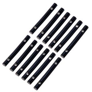 12pcs Black Round Tension Guitar String Retainer Bar for Floyd Rose Guitar Replacement Musical Instruments