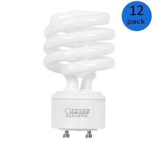 Feit Electric 75W Equivalent Soft White (2700K) Spiral GU24 CFL Light Bulb (12 Pack) BPESL18TM/GU24/12