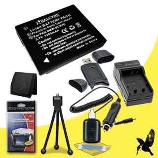 Halcyon 1200 mAH Lithium Ion Replacement DMW BCK7 Battery and Charger Kit + Memory Card Wallet + SDHC Card USB Reader + Deluxe Starter Kit for Panasonic Lumix DMC FX90 12.1MP Digital compact camera and Panasonic DMW BCK7  Digital Slr Camera Bundles  Came