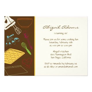 Cooking Party   Birthday Party Invitation