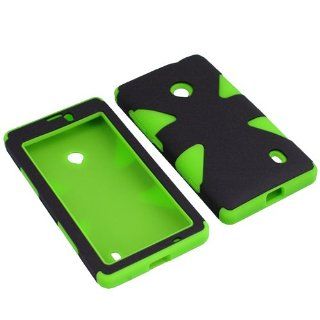 BW Dynamic Protector Hard Shield Snap On Case for T Mobile, AT&T, MetroPCS Nokia Lumia 521 520  Neon Green Cell Phones & Accessories