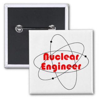 Nuclear Engineer Atom Pinback Buttons