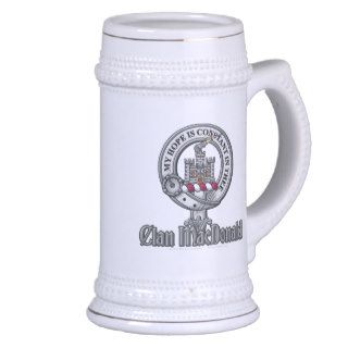 Clan MacDonald of Clanranald Emboss Badge Mugs