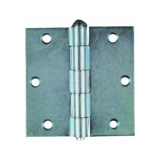 National Hardware 504BC 2 1/2" Removable Pin Broad Hinge in Plain Steel   Door Hinges  