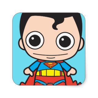 Chibi Superman Square Sticker