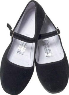 Black Velvet Mary Jane Chinese Shoes Shoes