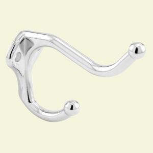 Prime Line Coat Hook with Two Prong 650 6635