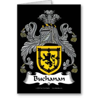 Buchanan Emboss Family Crest Card