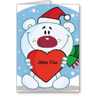 Missing You Christmas Card