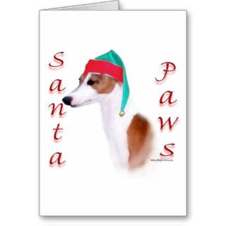 Italian Greyhound Santa Paws Christmas Card
