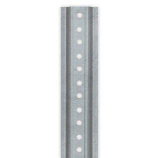 Tapco 054 00024 Steel U Channel Sign Post, 12' Length, Galvanized Industrial Warning Signs
