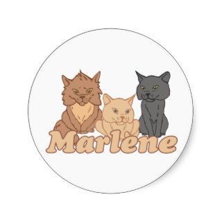 Personalized Marlene Cat Lover Sticker