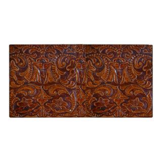 Brown Faux Tooled Leather Design Binder