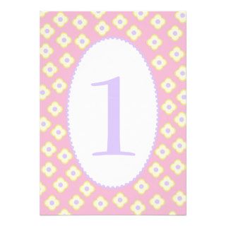Any Number Birthday Invitations   Pink & Lavender