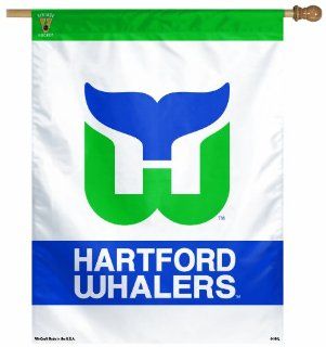 NHL Hartford Whalers Vintage 27 by 37 Inch Vertical Flag  Sports Fan Outdoor Flags  Sports & Outdoors