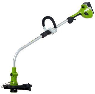 GreenWorks 21072 Gen1 20V 12 Inch String Trimmer   20V Li Ion 6.0 AH Battery and Charger Inc. (Discontinued by Manufacturer)  Weed Wacker Battery Powered  Patio, Lawn & Garden