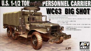 AFV Club Models 1/35 WC 63, Dodge G 507, 1 1/2 ton, 6x6 Cargo Truck Toys & Games