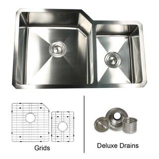 Stainless Steel Double Bowl Kitchen Sink HIGHPOINT COLLECTION Kitchen Sinks