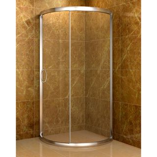 Aston 36 x 36 inch Clear Glass Neo Round Clear Glass Shower Enclosure Aston Shower Doors