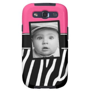 Pink Zebra Photo Phone Case Galaxy S3 Case