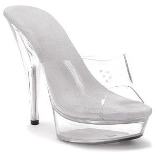 Ellie Shoes Women's 509 VANITY Clear and Black Shoes 8 B(M) US Shoes