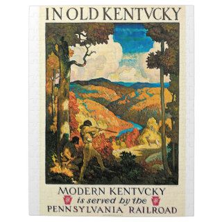 Vintage Pennsylvania RR, Kentucky   Travel Ad Puzzles