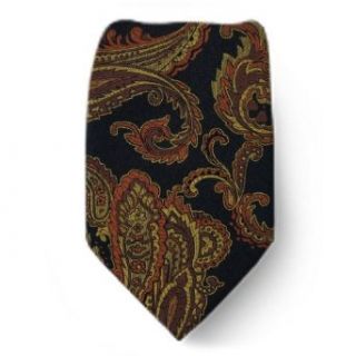 W 526   Black   Bronze   Gold   Silk Mens Neck Tie at  Mens Clothing store Neckties