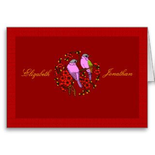 Asian red nice wedding invitations card by Kanjiz