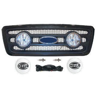 HELLA 009906001 Ford F 150 Upgrade Radiator Grille with 12V/55W Halogen Driving Light (complete kit) Automotive