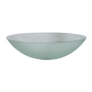 DECOLAV Translucence Vessel Sink in Frosted Glass Natural 1129T FNG