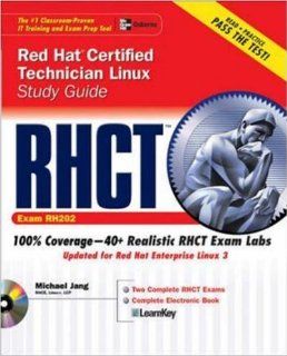 RHCT Red Hat Certified Technician Linux Study Guide (Exam RH202) (Certification Press) Michael Jang 0783254043930 Books
