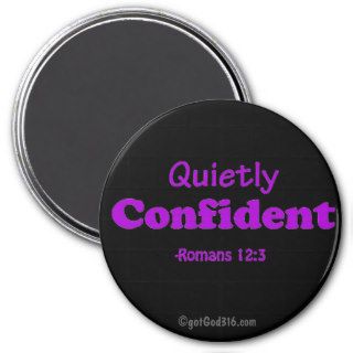 Quietly Confident gotGod316 Scripture Fridge Magnet