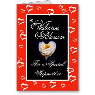 Heart Blossom Valentine card   for Stepmother