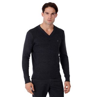 191 Unlimited Men's Solid Sweater 191 Unlimited V neck Sweaters